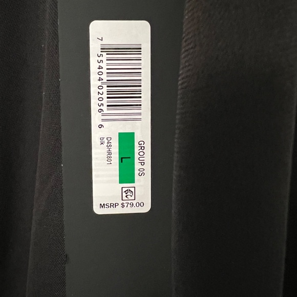 Donna Karan BLACK RUCHED DETAIL TOP - Picture 8 of 11